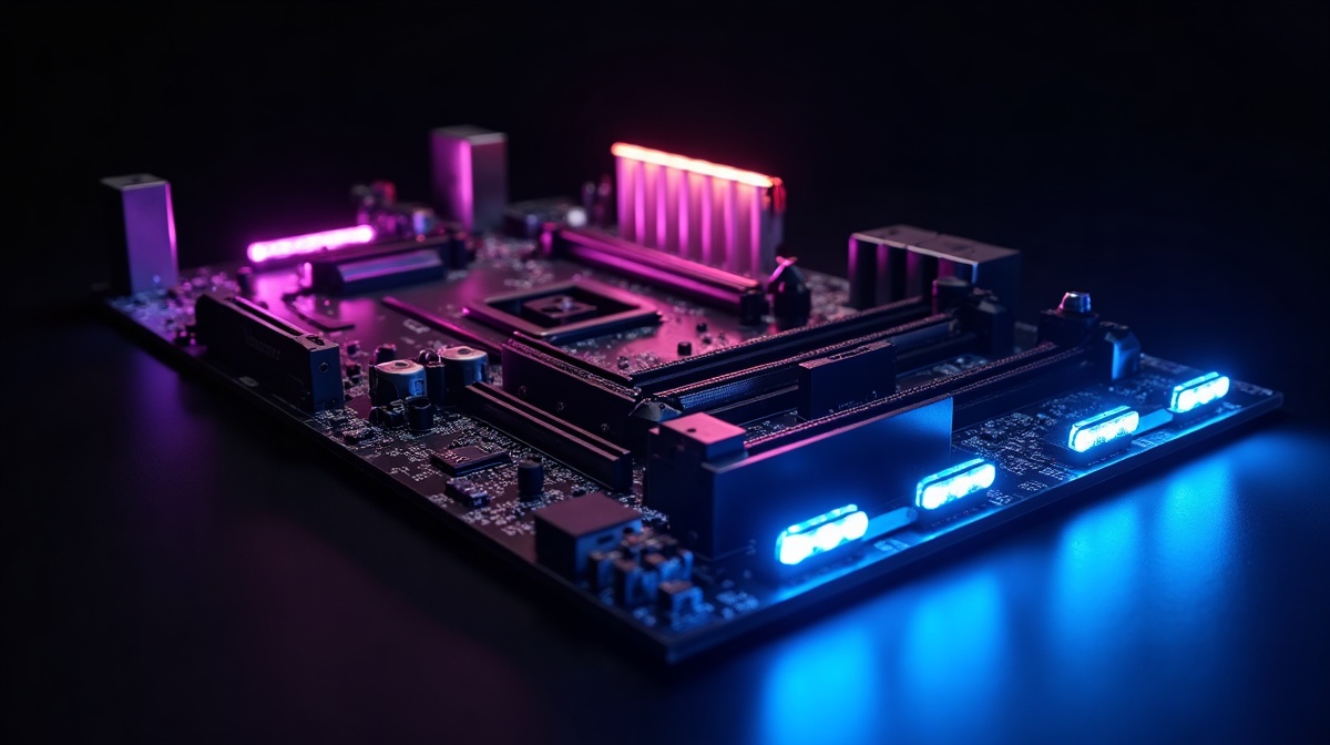 Close-up carte mère gaming AM5 haut de gamme - ASUS TUF Gaming X870-Pro