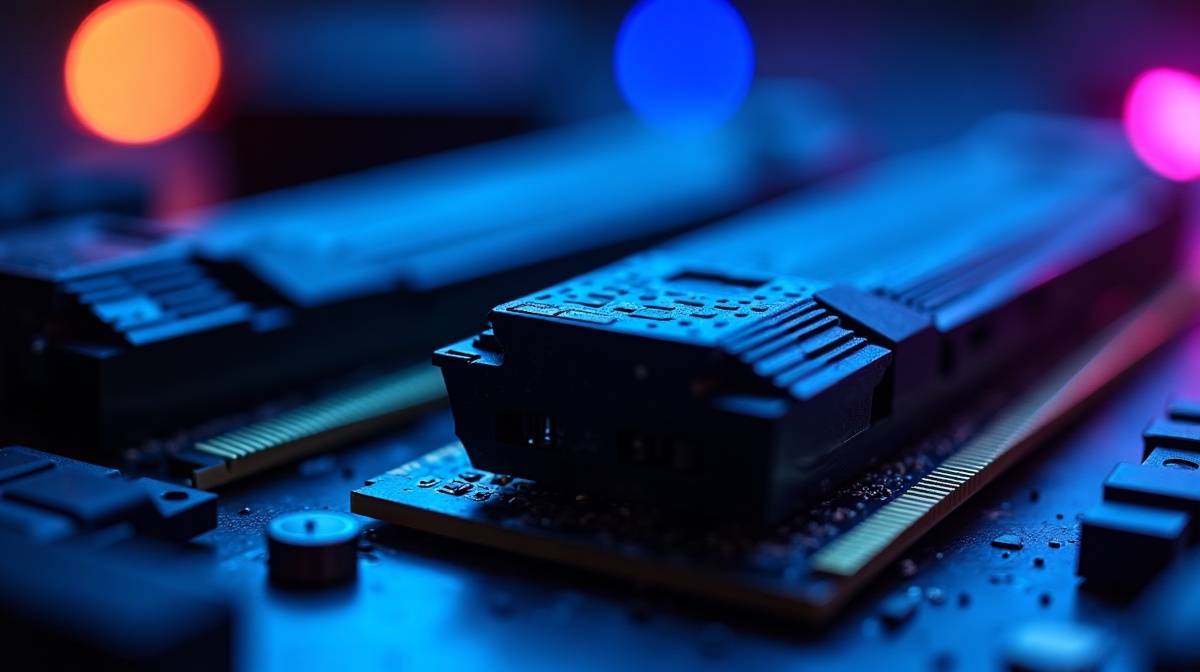 Modules DDR5 dans les slots RAM d'une carte mere Intel B760 LGA 1700 - compatibilite memoire