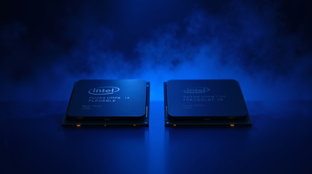 Comparaison Intel Core Ultra 5 250K et Core Ultra 9 285K processeurs LGA1851