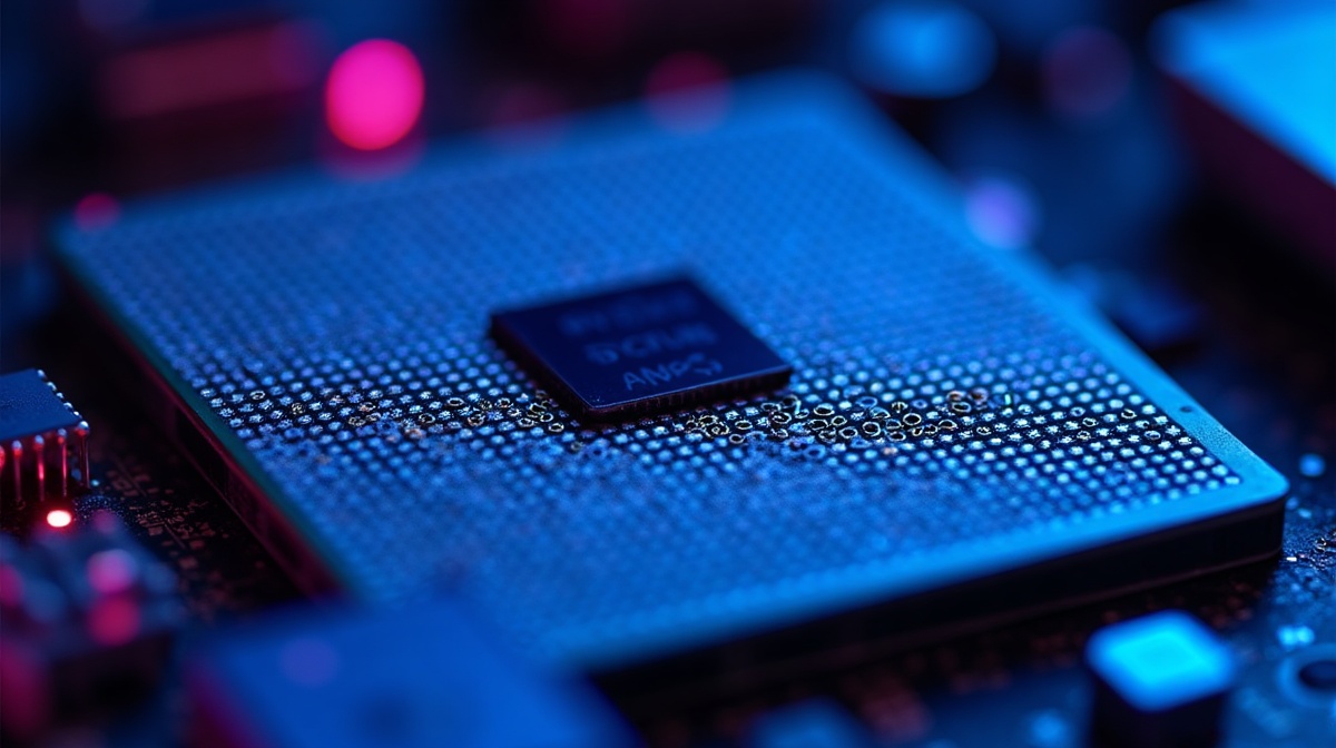 Socket AM4 et AM5 vue macro des contacts - guide compatibilite processeur