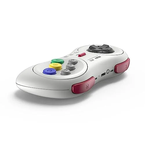 8bitdo Manette Bluetooth 8 boutons M30 Blanche compatible sur Switch Android & PC - vue 2