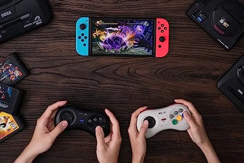 8bitdo Manette Bluetooth 8 boutons M30 Blanche compatible sur Switch Android & PC - vue 6