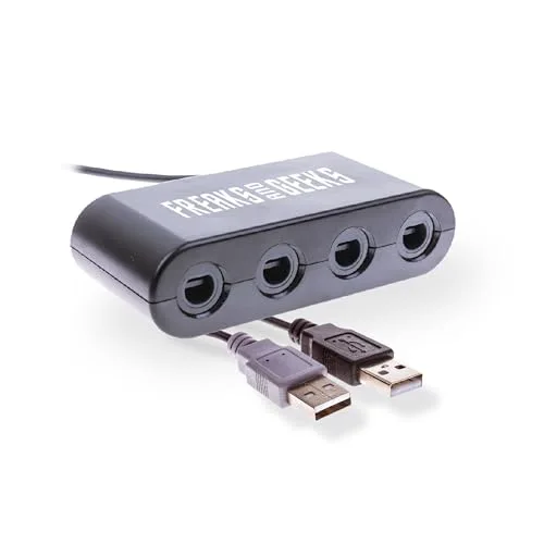 Freaks And Geeks Adaptateur 4 Manettes GameCube Switch Wii U Blanc