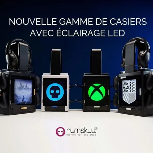 Armoire de jeu - NUMSKULL - Xbox Light Locker - LED - Support manette - Noir - vue 6