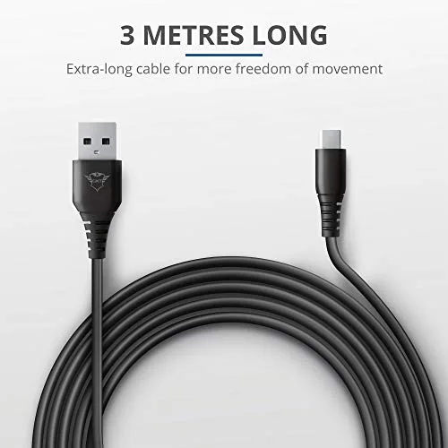 Câble de manette de jeu - TRUST - GXT 226 - 3m - USB Type-C - Charge rapide - vue 3