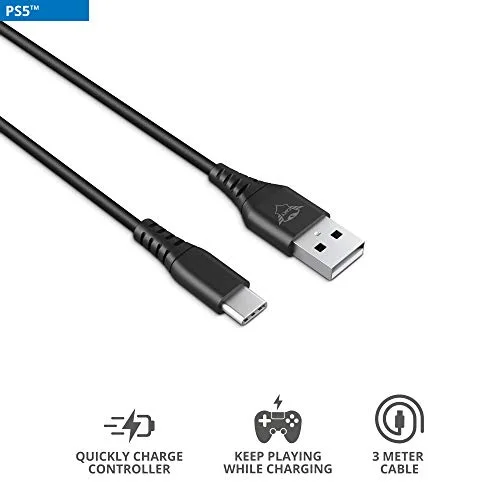 Câble de manette de jeu - TRUST - GXT 226 - 3m - USB Type-C - Charge rapide - vue 6