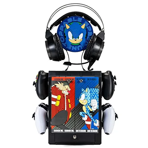 Numskull Sonic Gaming Locker organisateur 10 jeux 4 manettes