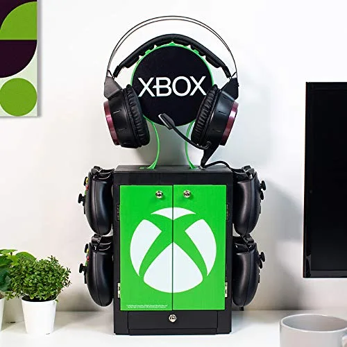Casier tout-en-un XBOX OFFICIAL - Pour jeux vidéo + casques + manettes et câbles - vue 2