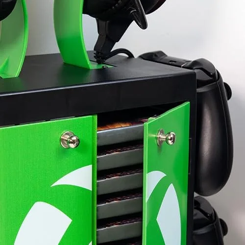 Casier tout-en-un XBOX OFFICIAL - Pour jeux vidéo + casques + manettes et câbles - vue 6