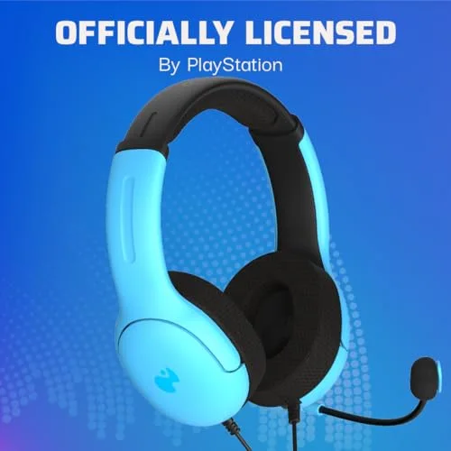 Casque Filaire - Airlite - Neptune Blue - Compatible PS4/PS5 - Microphone Boom - Arceau Circum-aural - vue 5