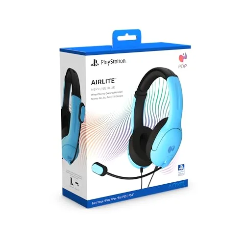 Casque Filaire - Airlite - Neptune Blue - Compatible PS4/PS5 - Microphone Boom - Arceau Circum-aural - vue 8