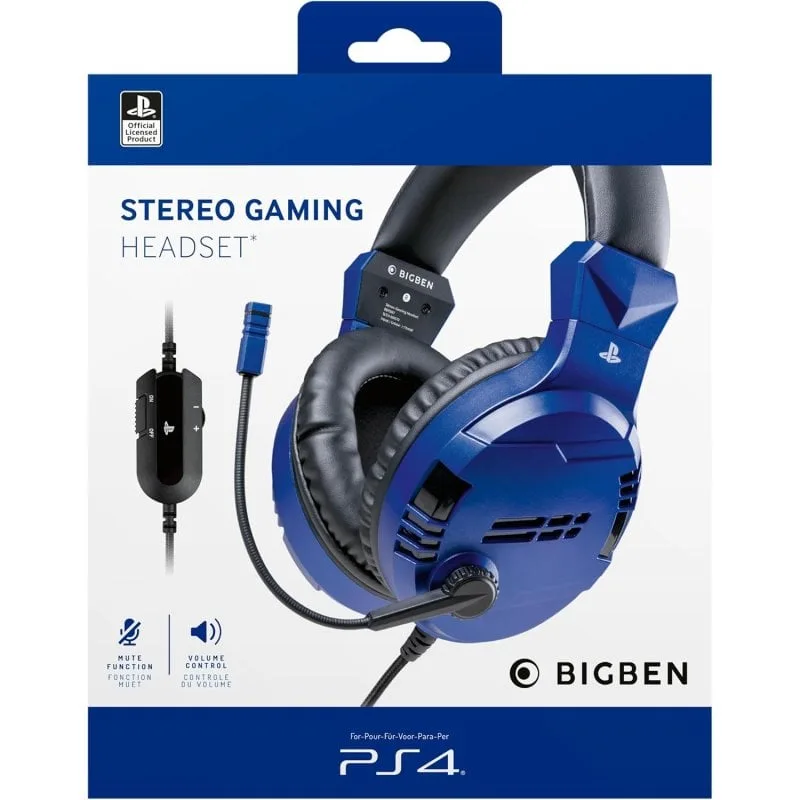 Casque filaire BigBen PS4/PS5 avec micro