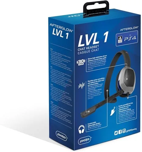 Casque filaire PDP Afterglow VLV 1 noir pour PS4 - Microphone réducteur de bruit - Son clair et cristallin - vue 6