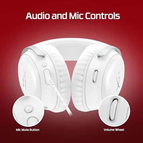 Casque Gamer Filaire HyperX Cloud III blanc pour PC PS5 PS4 Xbox XS Xbox One Switch Mac mobiles avec dongle et USB C - vue 5