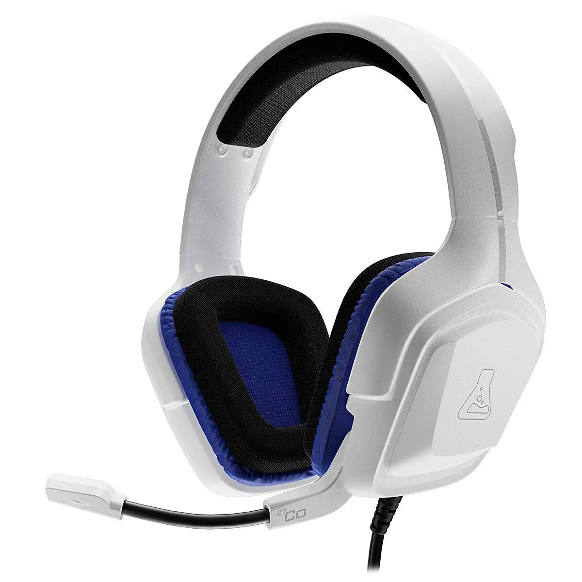 The G-Lab Korp Cobalt Casque Gamer Filaire Blanc