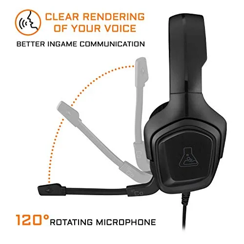 Casque Gamer Filaire - The G-Lab - KORP COBALT - Microphone - PC/PS4/Xbox One - Noir - vue 4