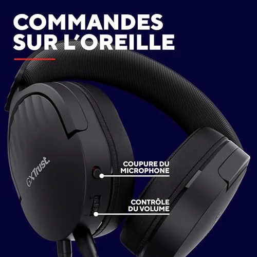 Casque Gamer Filaire - Trust Gaming - GXT 489 Fayzo - 85% Plastiques Recyclés - Compatible PS5 Xbox PC - vue 6