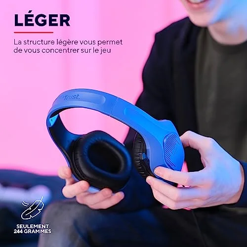 Casque Gamer Filaire - TRUST - GXT 415 Zirox - Léger - Jack 3.5 mm - Compatible PC/Xbox/PS4/PS5/Switch - vue 2