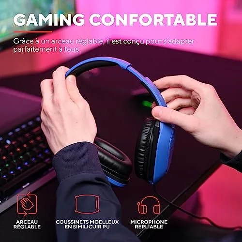 Casque Gamer Filaire - TRUST - GXT 415 Zirox - Léger - Jack 3.5 mm - Compatible PC/Xbox/PS4/PS5/Switch - vue 5