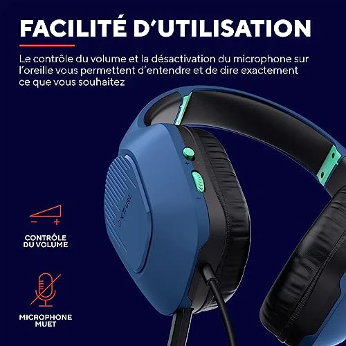 Casque Gamer Filaire - TRUST - GXT 415 Zirox - Léger - Jack 3.5 mm - Compatible PC/Xbox/PS4/PS5/Switch - vue 6