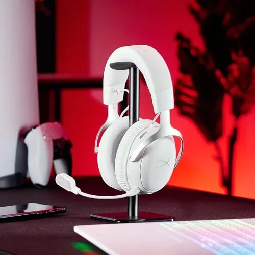 Casque Gamer Sans Fil HyperX Cloud III S Wireless blanc pour PC Mac PS5 mobiles Switch avec adaptateur USB-C vers USB-A - vue 4