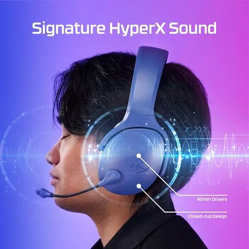 Casque Gamer Sans Fil HyperX Cloud Jet noir pour PC Mac PS5 PS4 mobiles avec câble de chargement USB - vue 4