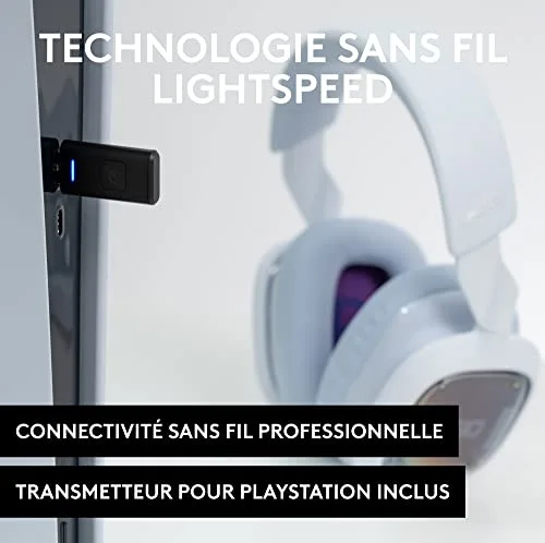 Casque gamer - Sans fil - Logitech G - A30 - PS5 PS4 PC MAC Mobile - Blanc - vue 5