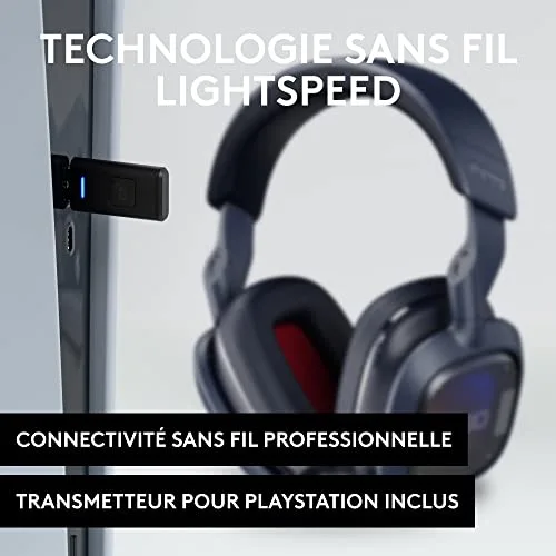 Casque gamer - Sans fil - Logitech G - A30 - PS5 PS4 PC MAC Mobile - Bleu marine - vue 4