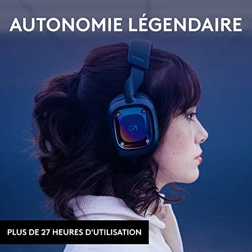 Casque gamer - Sans fil - Logitech G - A30 - PS5 PS4 PC MAC Mobile - Bleu marine - vue 5
