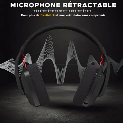 Casque Gamer sans fil - The G-Lab - KORP PLATIINIUM - Microphone - PC/PS4 / Xbox One - Noir - vue 7