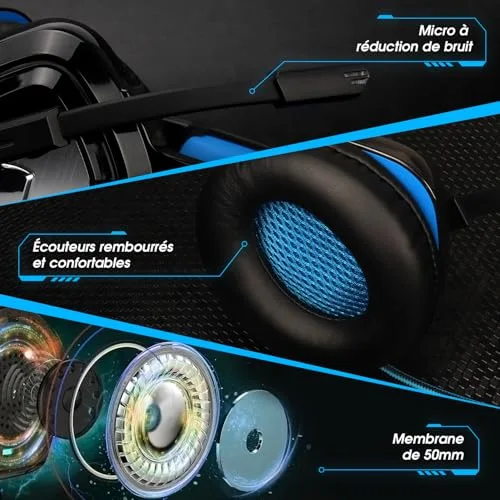 Casque Gaming August EPG100 - vue 2