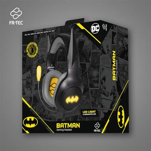 Casque Gaming - Batman - Dark Knight - Oreilles Détachables - Compatible PS5 PS4 Xbox - Micro Flexible - vue 6