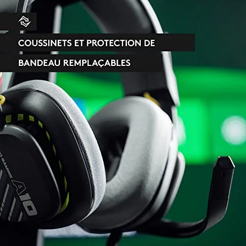 Casque Gaming Filaire ASTRO A10 2e génération avec micro pour PlayStation et PC - Noir - vue 8