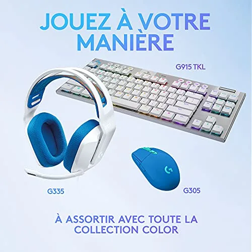 Casque Gaming Filaire Logitech G335 Blanc - vue 9