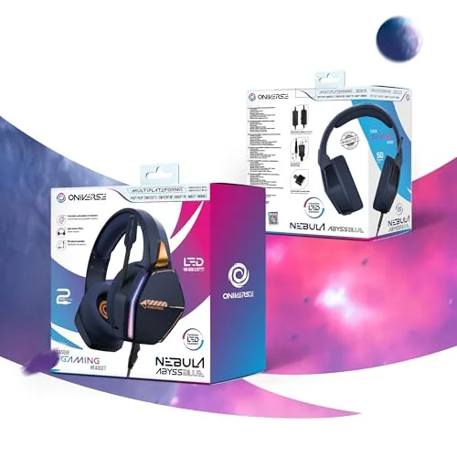 Casque gaming filaire - ONIVERSE - Nebula Abyss Blue - Haut-parleurs 50 mm - Compatible PS5/PS4/Switch/Xbox/PC - Micro - vue 5