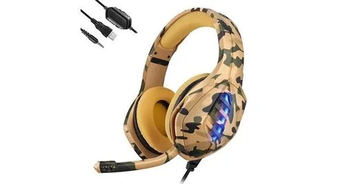 Casque Gaming MOONMINI Jaune PS4 PC Xbox One