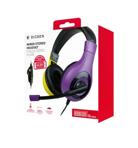 Nacon GH-110 Casque Gaming Filaire Nintendo Switch Micro Détachable