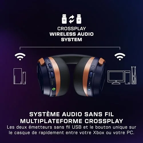 Casque gaming sans fil - Turtle Beach Stealth™ 700X (Gen3) - Cobalt - Xbox PS5 PS4 PC mobile 60mm Bluetooth 80h - vue 6