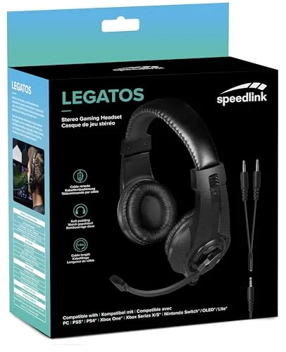 Casque Gaming Speedlink LEGATOS pour PS4 / PS5 / PC / XBOX Series X/S/Switch/OLED/Lite - vue 8