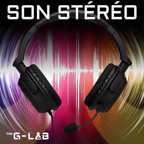 Casque Gaming THE G-LAB KORP-CARBON Noir - vue 3