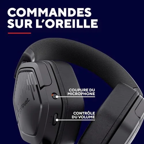 Casque Gaming - Trust Gaming - GXT 1492 Ravox - Jack 35 mm - PS5 PS4 Switch PC Xbox Mobile - Microphone Amovible - vue 7