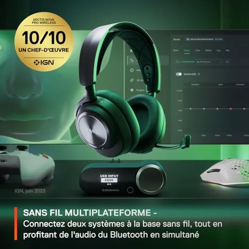 Casque-micro Audio gaming sans fil - STEELSERIES - Arctis Nova Pro X - Réduction active de bruit - Pour Xbox - Noir - vue 6