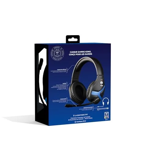 Casque-Micro Gaming - KONIX - Nemesis - Noir - Playstation/Xbox/Nintendo/Smartphone/Tablette - Sous Licence Officielle - vue 9