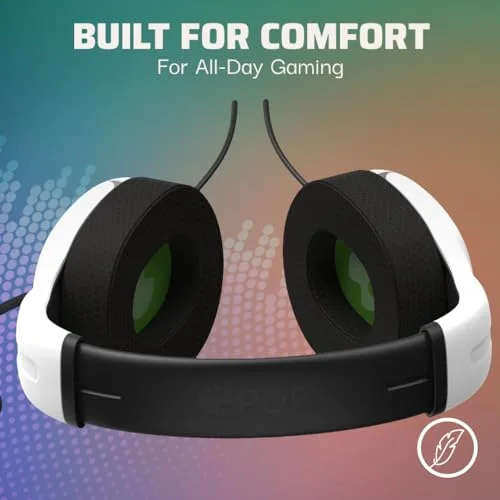 Casque-Micro PDP LVL40 Xbox One Blanc - Conception légère et bandeau confortable - vue 3