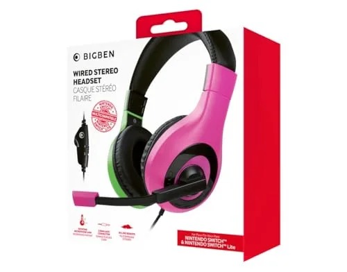 Nacon Casque stéréo filaire Nintendo Switch 40 mm