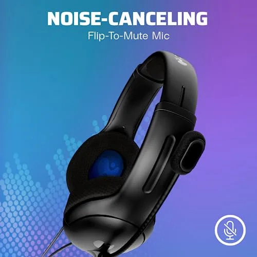 Casque PDP LVL40 Gris pour PS4 - Micro-casque filaire avec réduction de bruit active - vue 3
