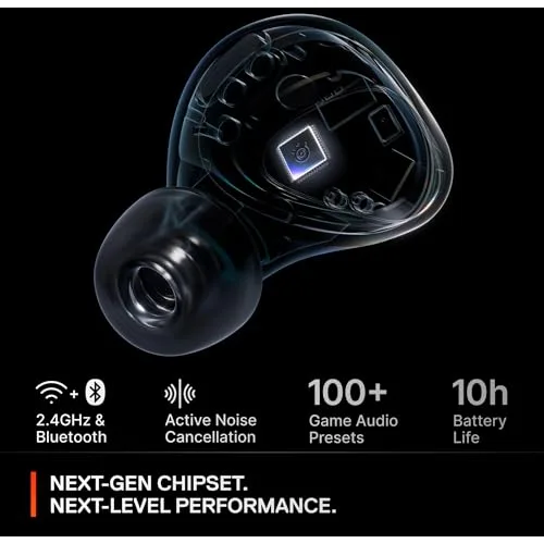 Casque SteelSeries Arctis GameBuds PS5 Noir - vue 9