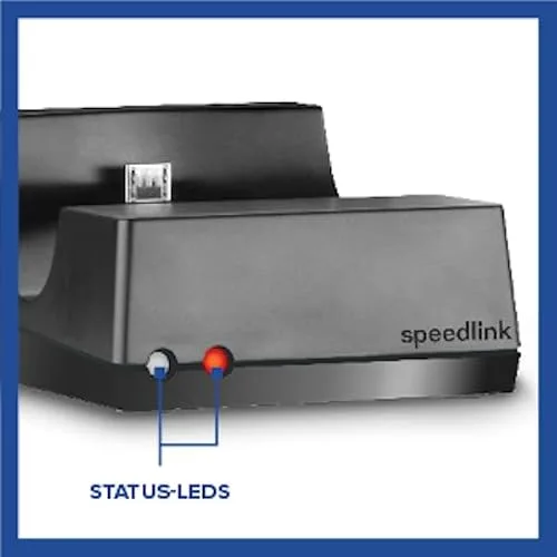 Chargeur Speed Link JAZZ USB Noir DualShock 4 - vue 3