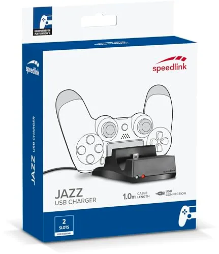 Chargeur Speed Link JAZZ USB Noir DualShock 4 - vue 6