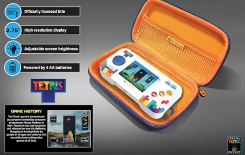Console portable - JUST FOR GAMES - Pocket Player Pro Tetris - Bleu - Jeu Tetris intégré - Étui de transport inclus - vue 5